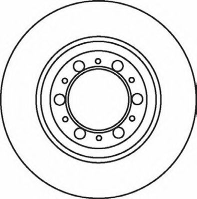 Тормозной диск LUCAS DF4029