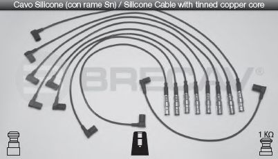 Комплект проводов зажигания BRECAV 08504