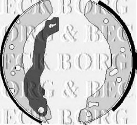 Комплект тормозных колодок BORG & BECK BBS6015