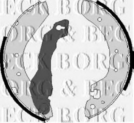 Комплект тормозных колодок BORG & BECK BBS6125