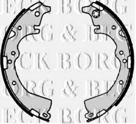 Комплект тормозных колодок BORG & BECK BBS6177