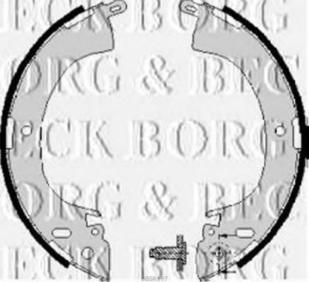 Комплект тормозных колодок BORG & BECK BBS6197