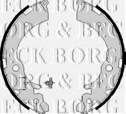 Комплект тормозных колодок BORG & BECK BBS6218