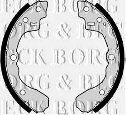 Комплект тормозных колодок BORG & BECK BBS6259