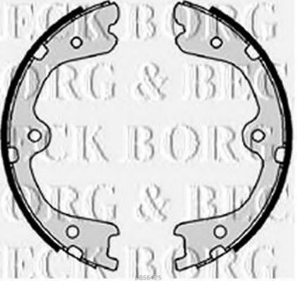 Комплект тормозных колодок BORG & BECK BBS6425