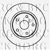 Тормозной диск BORG & BECK BBD4185