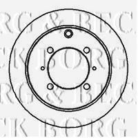 Тормозной диск BORG & BECK BBD4196