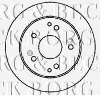 Тормозной диск BORG & BECK BBD4400