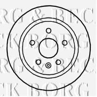 Тормозной диск BORG & BECK BBD4757