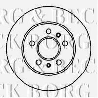 Тормозной диск BORG & BECK BBD5102