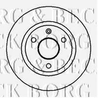 Тормозной диск BORG & BECK BBD4004