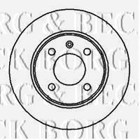 Тормозной диск BORG & BECK BBD4021