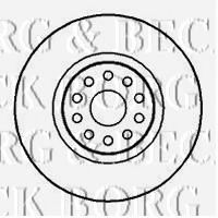 Тормозной диск BORG & BECK BBD4126