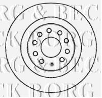 Тормозной диск BORG & BECK BBD4383