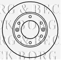 Тормозной диск BORG & BECK BBD4659