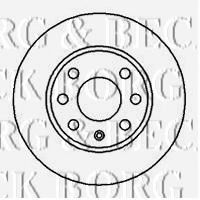Тормозной диск BORG & BECK BBD4856