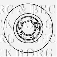 Тормозной диск BORG & BECK BBD4878