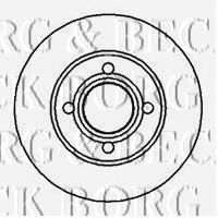 Тормозной диск BORG & BECK BBD4950