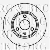 Тормозной диск BORG & BECK BBD4974