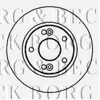 Тормозной диск BORG & BECK BBD5020