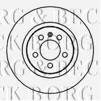 Тормозной диск BORG & BECK BBD5040