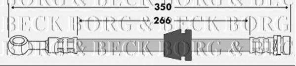 Тормозной шланг BORG & BECK BBH7352