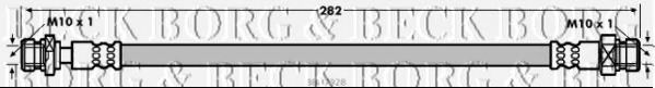 Тормозной шланг BORG & BECK BBH7928