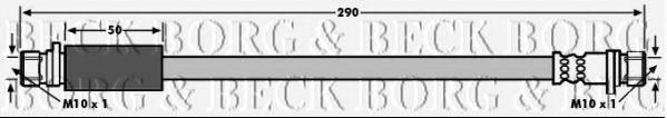 Тормозной шланг BORG & BECK BBH6696