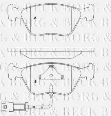 Тормозной диск BORG & BECK BBD6054S