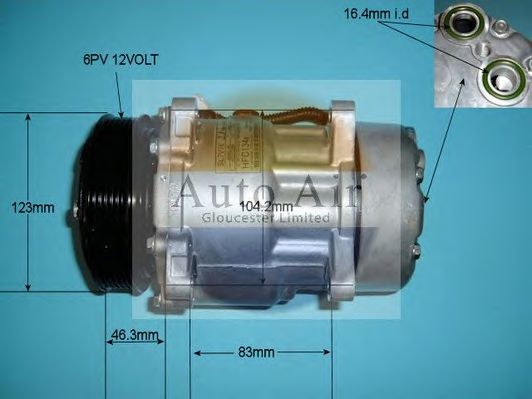 Компрессор, кондиционер AUTO AIR GLOUCESTER 14-7486P