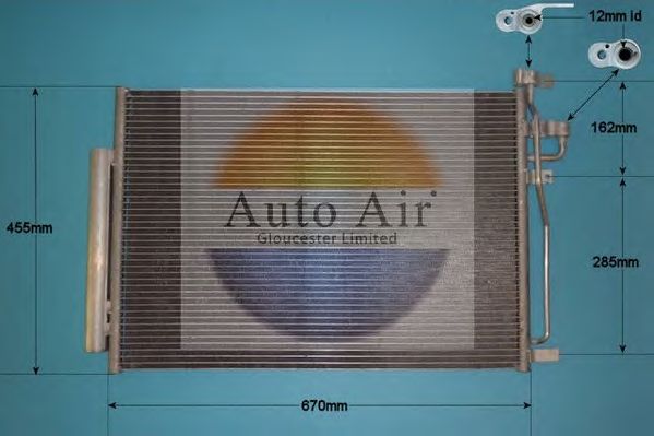 Конденсатор, кондиционер AUTO AIR GLOUCESTER 16-1372