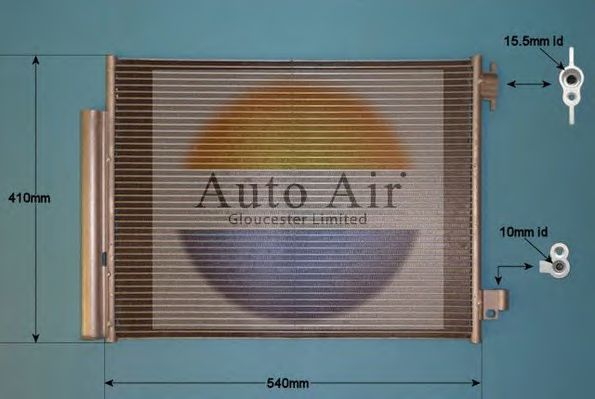 Конденсатор, кондиционер AUTO AIR GLOUCESTER 16-1995