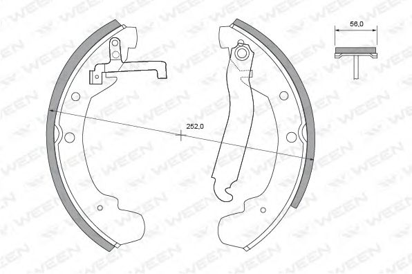 Комплект тормозных колодок QH Benelux 1205