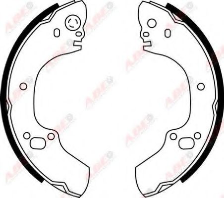 Комплект тормозных колодок ABE C0X019ABE