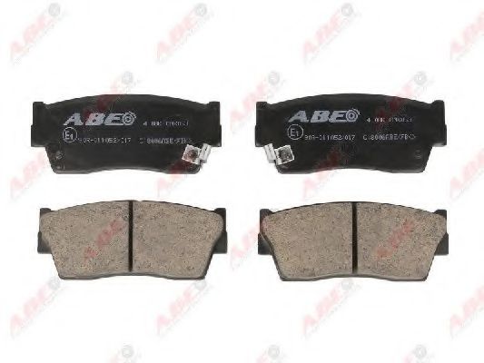 Комплект тормозных колодок, дисковый тормоз ABE C18006ABE