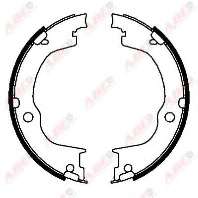 Комплект тормозных колодок, стояночная тормозная система ABE CRX002ABE