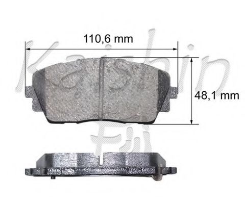 Комплект тормозных колодок, дисковый тормоз KAISHIN FK11274