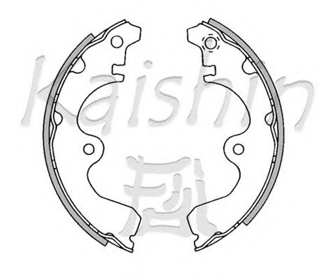 Комплект тормозных колодок KAISHIN K2321