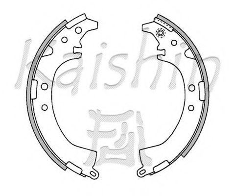 Комплект тормозных колодок KAISHIN K2333