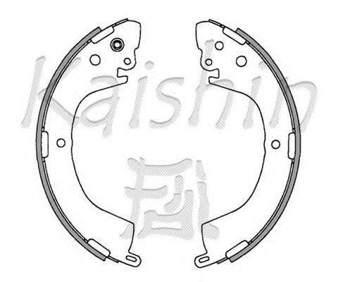 Комплект тормозных колодок KAISHIN K6718