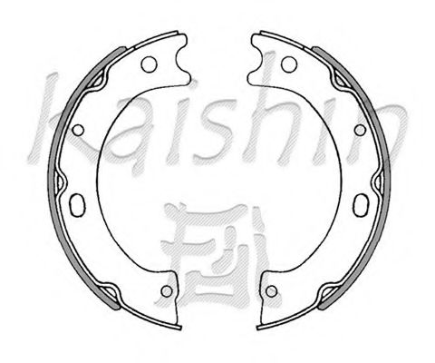 Комплект тормозных колодок KAISHIN K8802