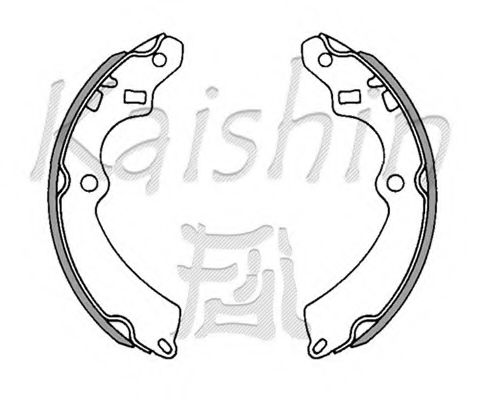 Комплект тормозных колодок KAISHIN K9923