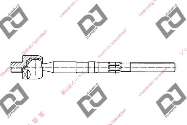 Осевой шарнир, рулевая тяга DJ PARTS DR1054