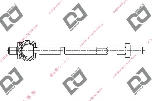 Осевой шарнир, рулевая тяга DJ PARTS DR1176