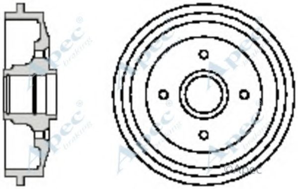 Тормозной барабан APEC braking DRM9922