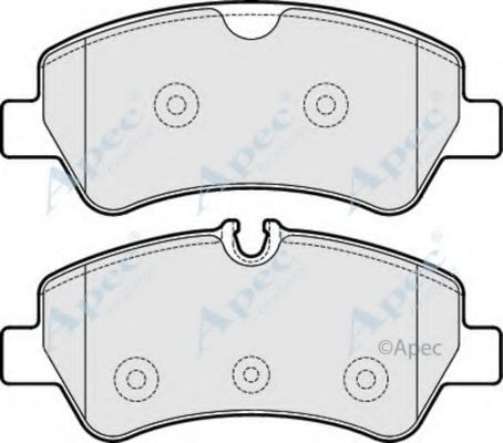 Комплект тормозных колодок, дисковый тормоз APEC braking PAD1931