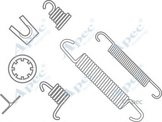 Комплектующие, тормозная колодка APEC braking KIT627