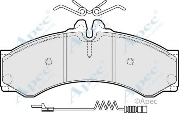 Комплект тормозных колодок, дисковый тормоз APEC braking PAD928