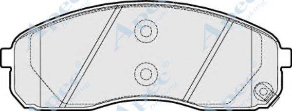 Комплект тормозных колодок, дисковый тормоз APEC braking PAD1530