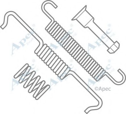 Комплектующие, тормозная колодка APEC braking KIT999